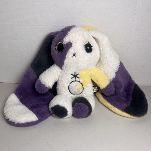 American McGee Plushie Dreadful Non-binary Bunny Purple Yellow Kawaii - No Bag - Picture 2 of 13